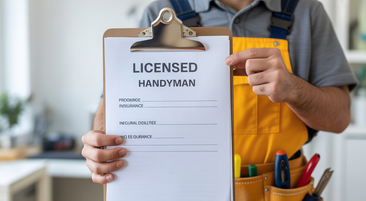 Professional handyman in Atlanta, GA working on home repairs