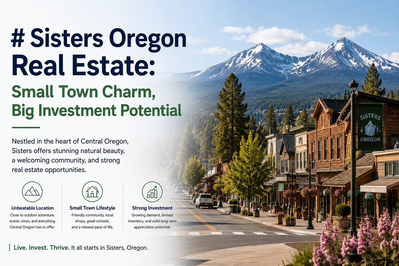 Sisters Oregon Real Estate: Small Town Charm, Big Investment Potential